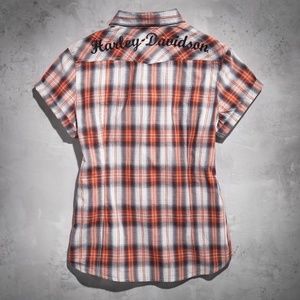 Harley-Davidson Tops - Harley-Davidson Plaid Short Sleeve Button Up Harley-Davidson Tops - Harley-Davidson Plaid Short Sleeve Button Up